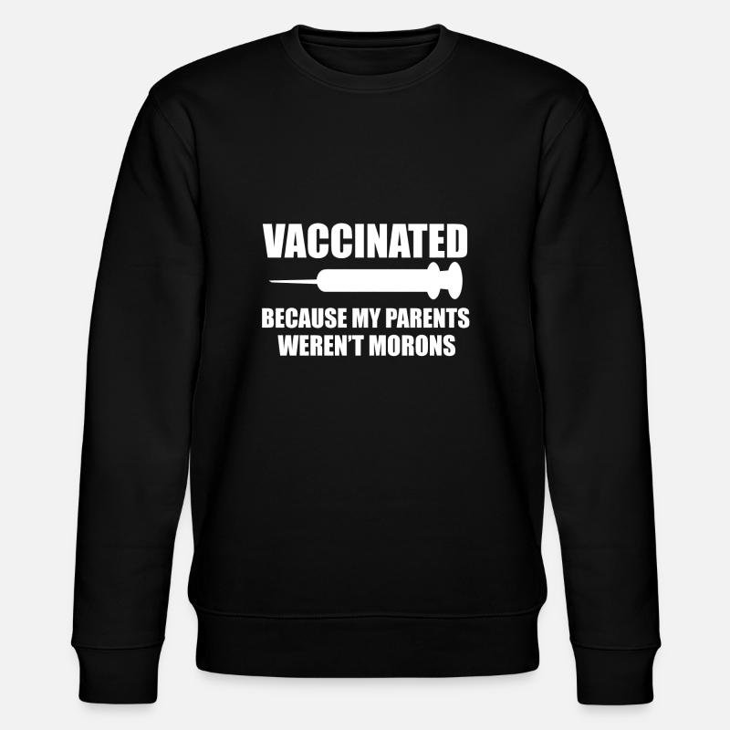 Impfung Immunsystem Eltern Geschenk - Stanley/Stella Unisex Bio-Sweatshirt CHANGER  - Schwarz