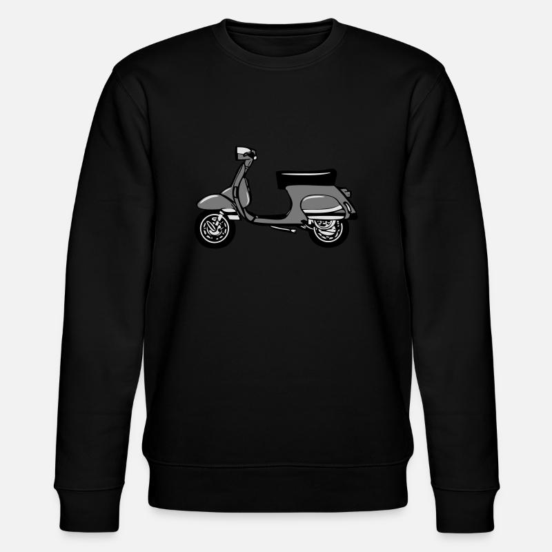 motorroller freiheit - Stanley/Stella Unisex Bio-Sweatshirt CHANGER  - Schwarz