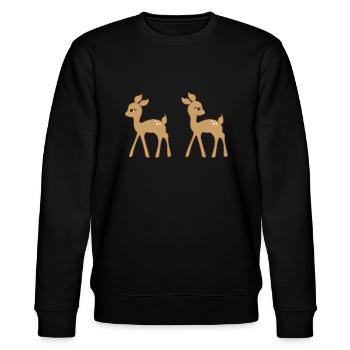 deer 1157862 1280 - Sweat bio CHANGER Stanley/Stella Unisexe - noir - Devant - Nik (191cm) & Marisol (170cm)