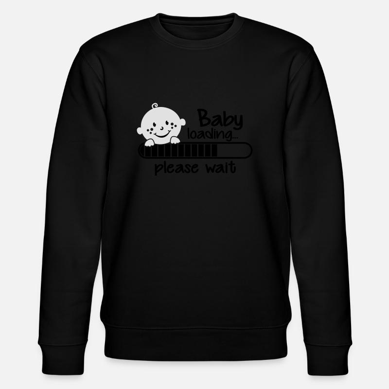 Baby loading.... please wait - Stanley/Stella Unisex Bio-Sweatshirt CHANGER  - Schwarz