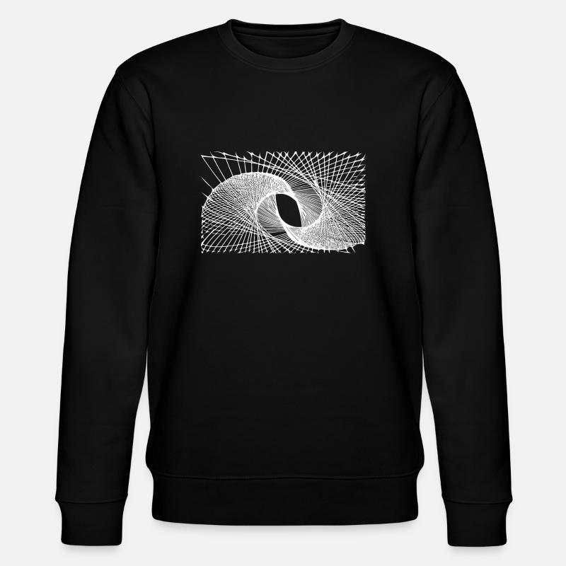 Geometrische Linien - Stanley/Stella Unisex Bio-Sweatshirt CHANGER  - Schwarz