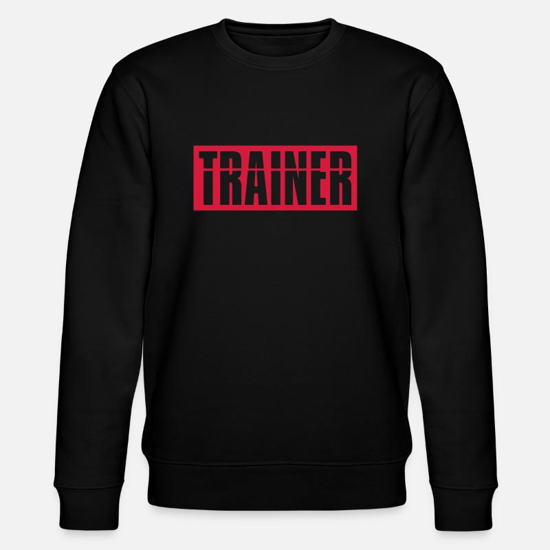 Trainer Logo Rot - Stanley/Stella Unisex Bio-Sweatshirt CHANGER  - Schwarz