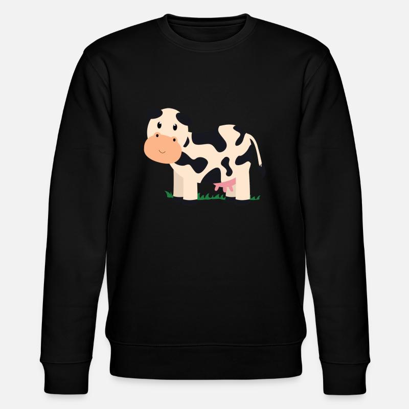Kuh - Stanley/Stella Unisex Bio-Sweatshirt CHANGER  - Schwarz