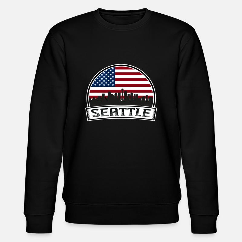 Seattle États-Unis - Sweat bio CHANGER Stanley/Stella Unisexe - noir