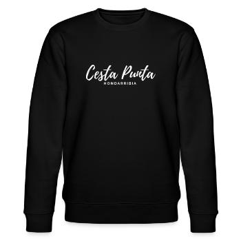 CESTA PUNTA HONDARRIBIA - JEU DE PELOTE BASQUE - Sweat bio CHANGER Stanley/Stella Unisexe - noir - Devant - Nik (191cm) & Marisol (170cm)