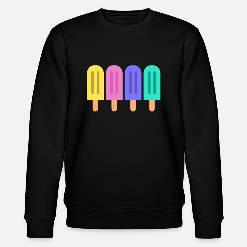 Buntes Eis - Stanley/Stella Unisex Bio-Sweatshirt CHANGER  - Schwarz