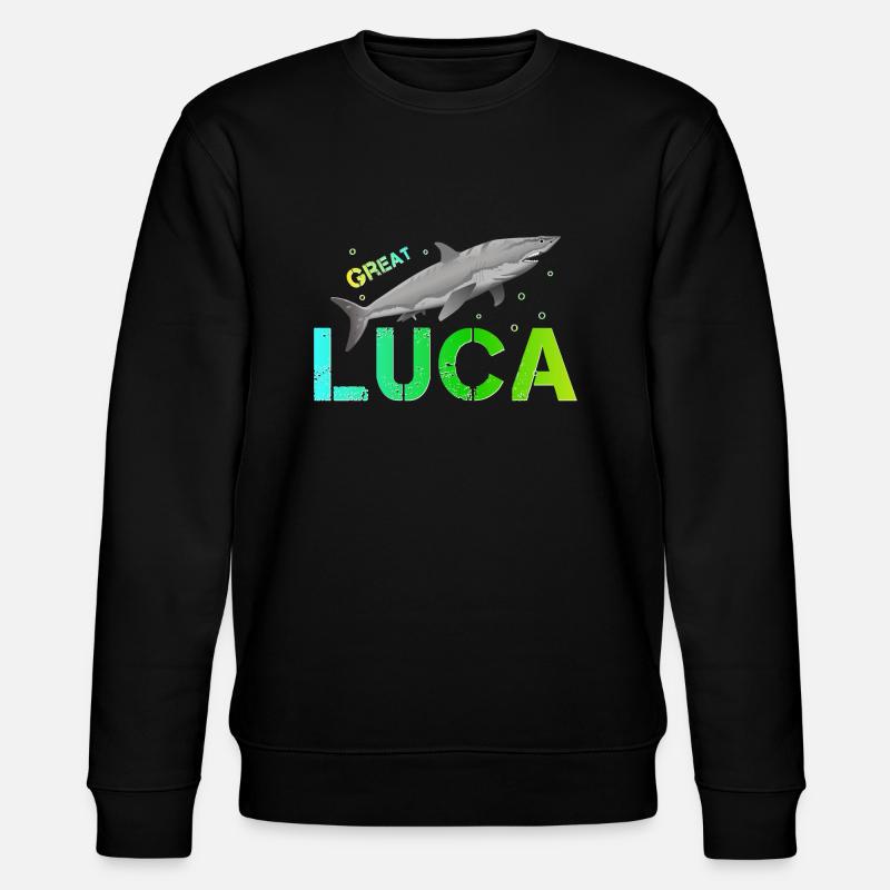 Luca Name Luca - Stanley/Stella Unisex Bio-Sweatshirt CHANGER  - Schwarz