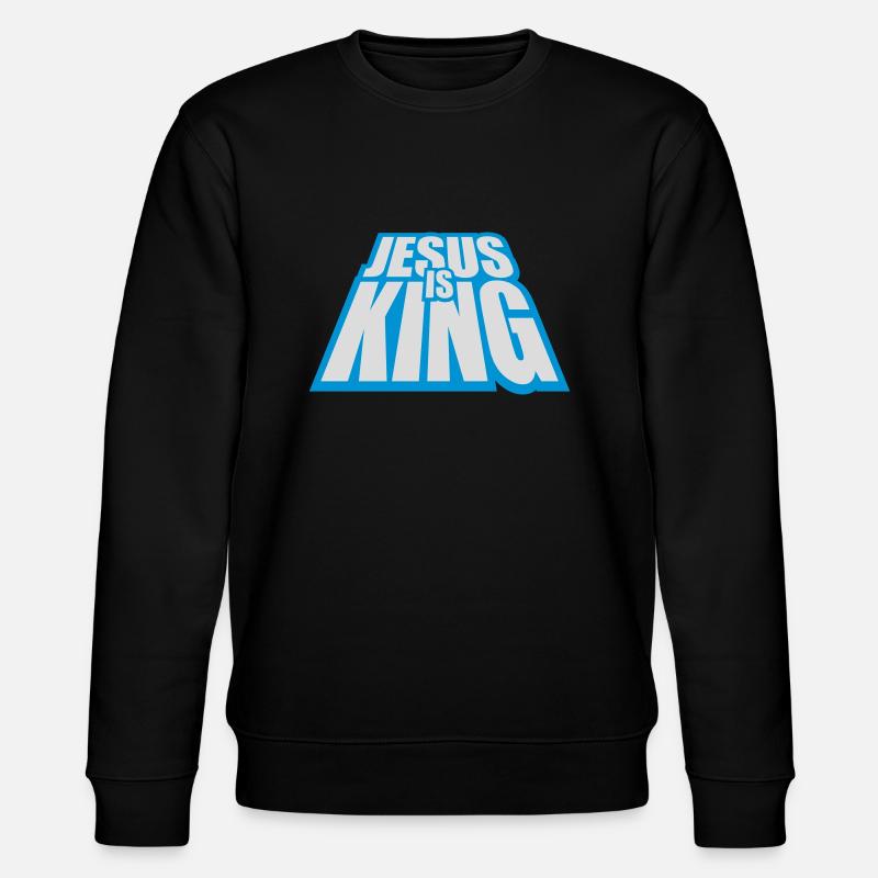 Citation de Jésus est roi - Sweat bio CHANGER Stanley/Stella Unisexe - noir
