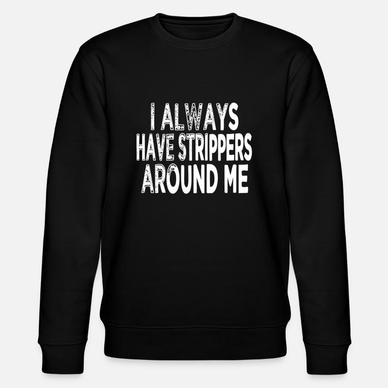 happy computer funny sayings caution - Stanley/Stella CHANGER Unisex Organic Sweatshirt - black