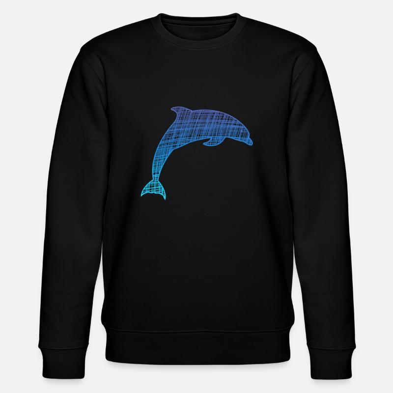 Delfin - Stanley/Stella Unisex Bio-Sweatshirt CHANGER  - Schwarz