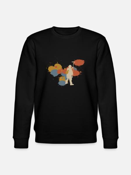 Painter Retro Craft Gift - Stanley/Stella CHANGER Unisex Organic Sweatshirt - black