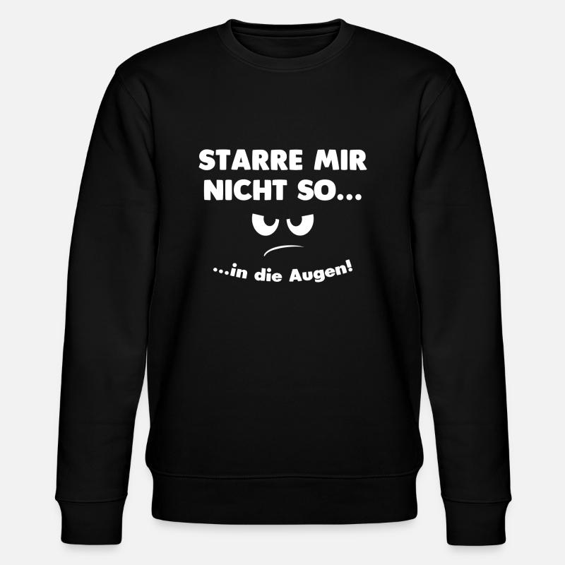Die Augen... - Stanley/Stella Unisex Bio-Sweatshirt CHANGER  - Schwarz