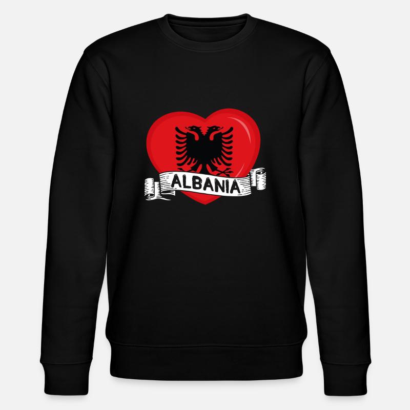 Drapeau albanais Aigle albanais Shqiponja - Sweat bio CHANGER Stanley/Stella Unisexe - noir