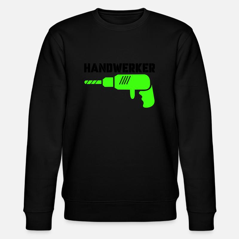 handwerker - Stanley/Stella Unisex Bio-Sweatshirt CHANGER  - Schwarz