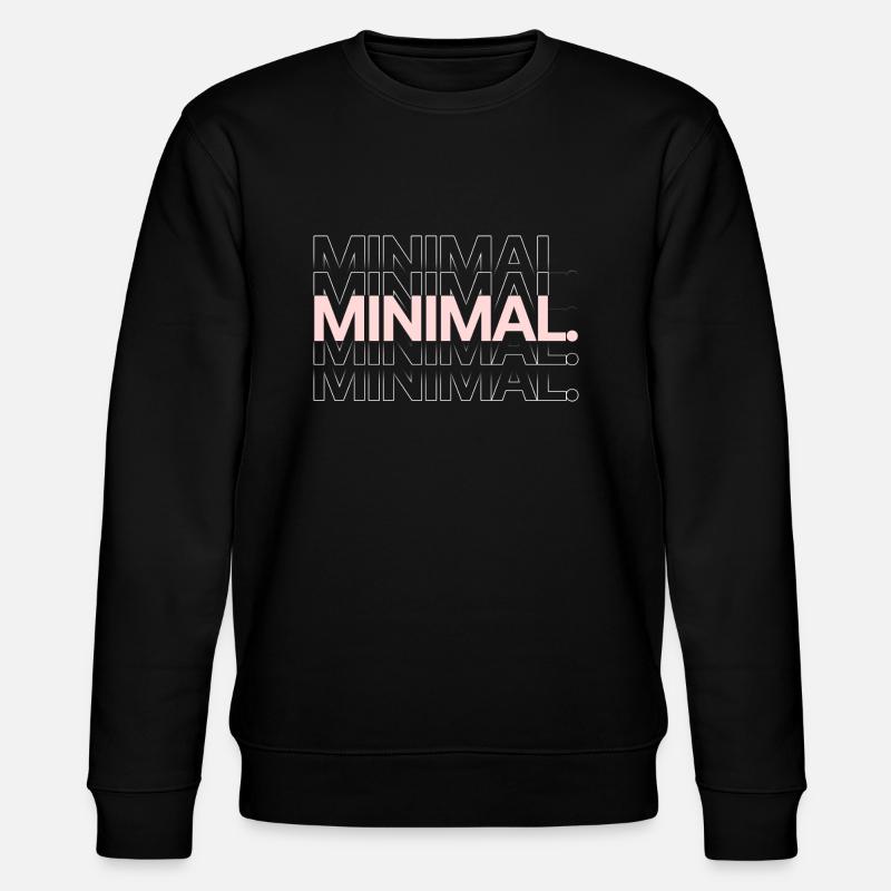 MINIMAL. CLEAR - Stanley/Stella CHANGER Unisex Organic Sweatshirt - black