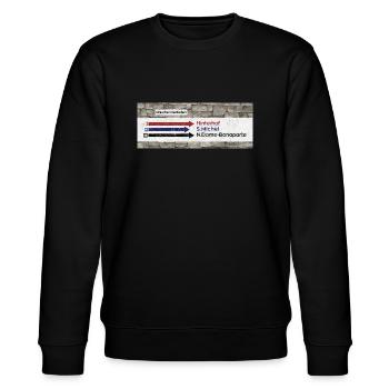 Catacombs Bunker Paris - Stanley/Stella CHANGER Unisex Organic Sweatshirt - black - Front - Nik (191cm) & Marisol (170cm)