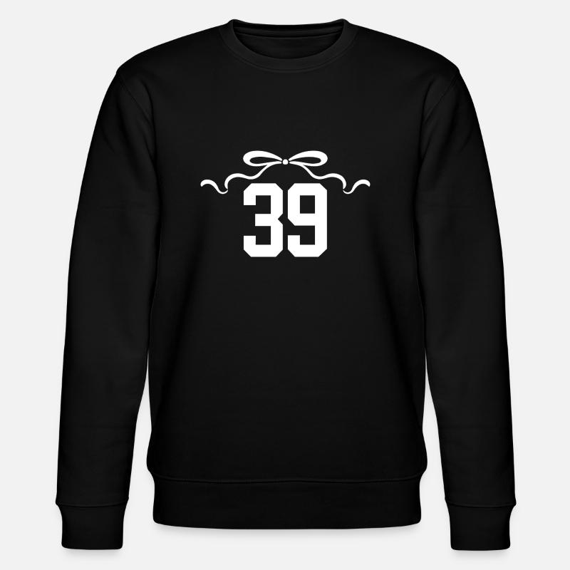 Numéro 39 noeud - 39e anniversaire - Sweat bio CHANGER Stanley/Stella Unisexe - noir