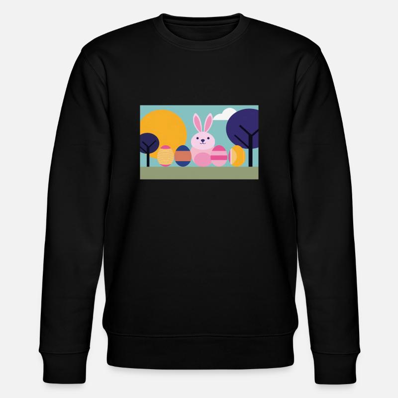 Easter Bunny No.07 - Stanley/Stella CHANGER Unisex Organic Sweatshirt - black