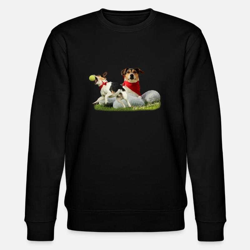 Jack Russel Terrier - Stanley/Stella Unisex Bio-Sweatshirt CHANGER  - Schwarz