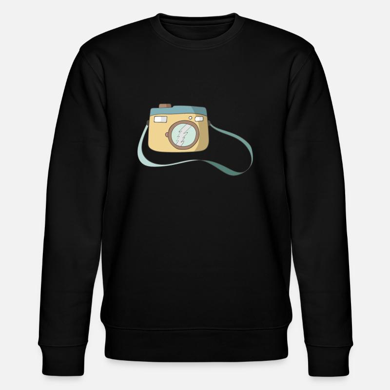 Kamera - Stanley/Stella Unisex Bio-Sweatshirt CHANGER  - Schwarz