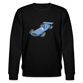 racerbil - Stanley/Stella økologisk unisex-sweatshirt CHANGER  - sort - Foran - Nik (191cm) & Marisol (170cm)