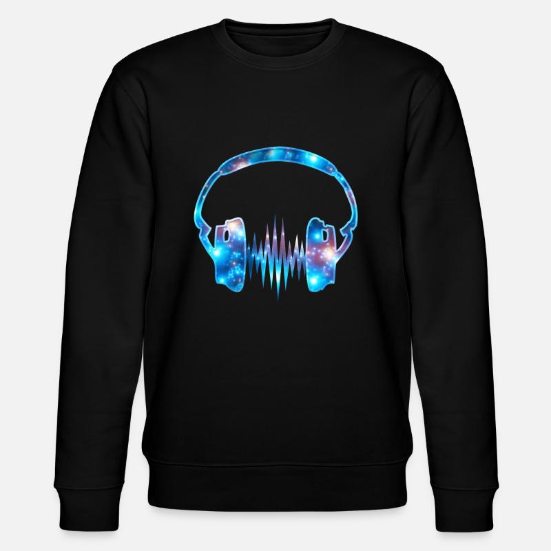 Casque musique galaxie Galaxy - Sweat bio CHANGER Stanley/Stella Unisexe - noir