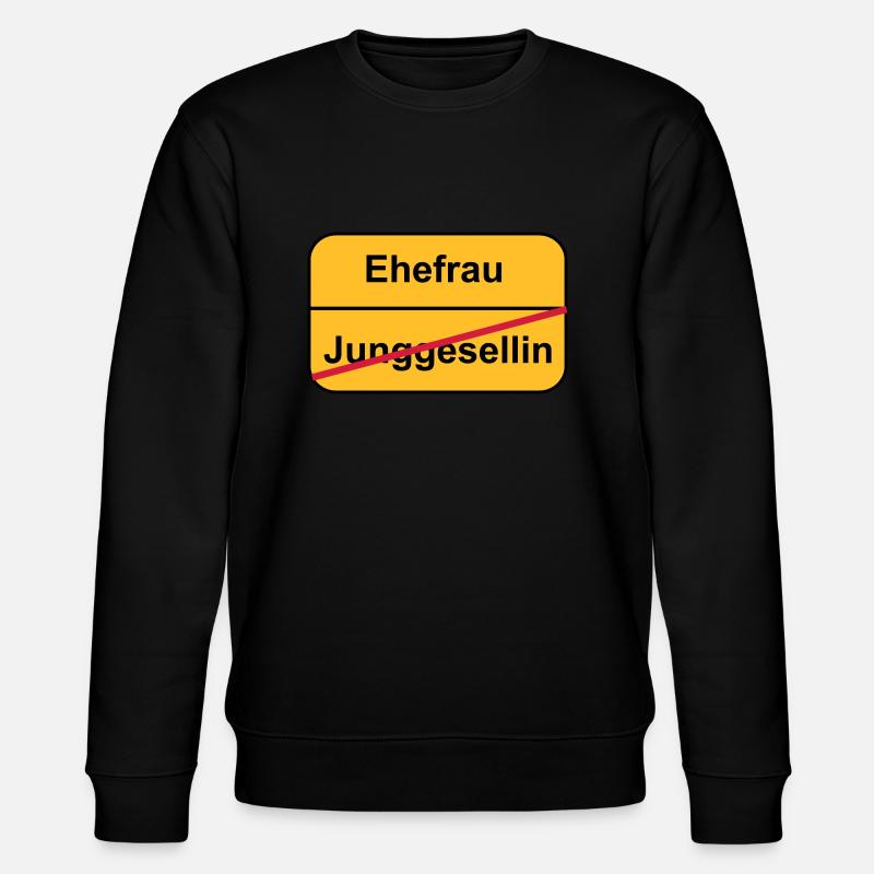 Junggesellinnenabschied - Stanley/Stella Unisex Bio-Sweatshirt CHANGER  - Schwarz