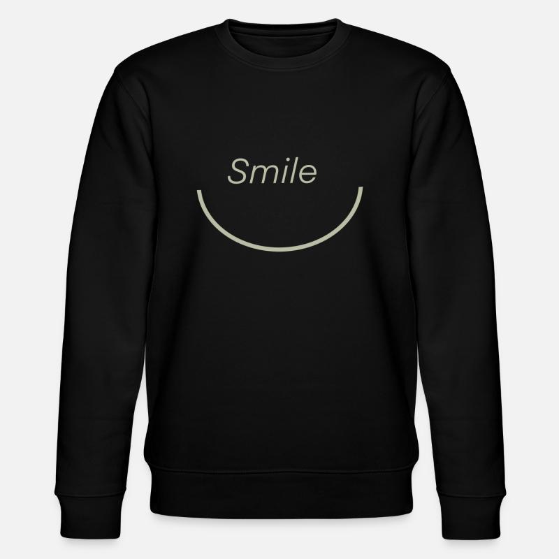 smile - Stanley/Stella Unisex Bio-Sweatshirt CHANGER  - Schwarz