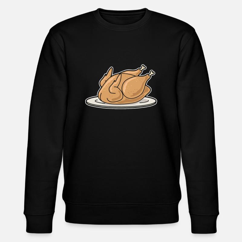 Poulet grillé - Sweat bio CHANGER Stanley/Stella Unisexe - noir