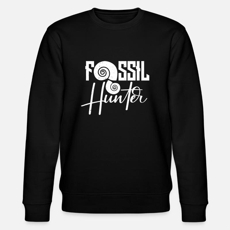 Fossil Hunter - Stanley/Stella Unisex Bio-Sweatshirt CHANGER  - Schwarz