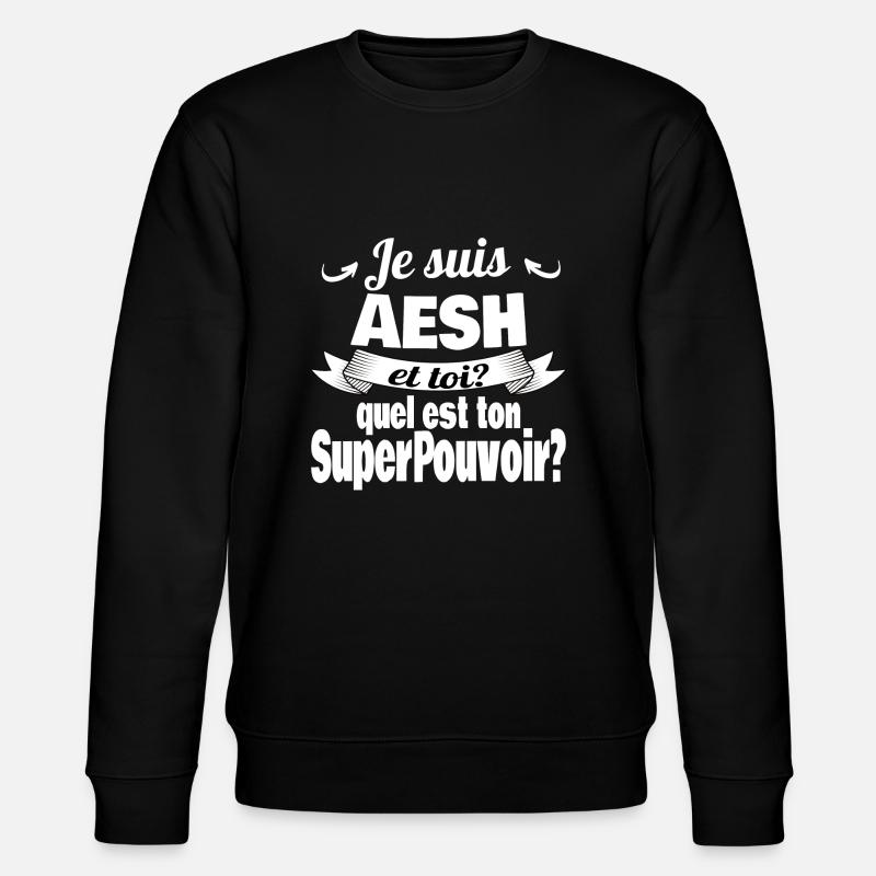 je suis aesh - Sweat bio CHANGER Stanley/Stella Unisexe - noir