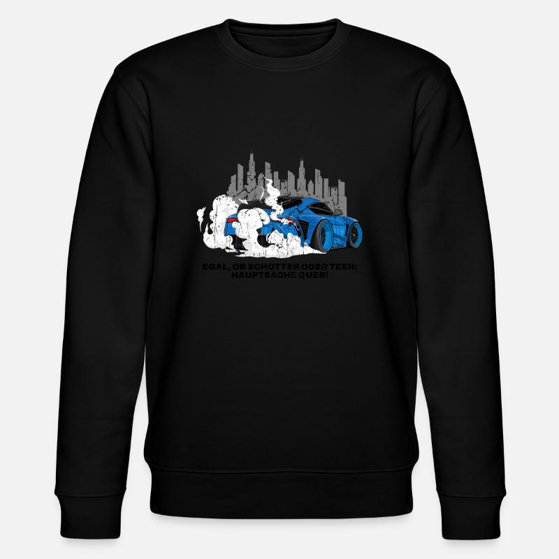 Hauptsache Quer - Stanley/Stella Unisex Bio-Sweatshirt CHANGER  - Schwarz