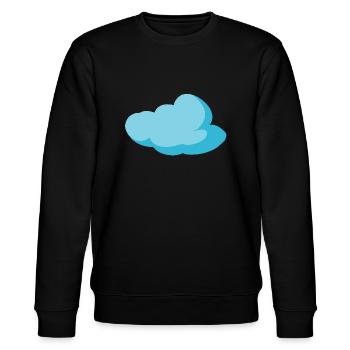 Wolke Blau Cloud Himmel Geschenkidee - Stanley/Stella Unisex Bio-Sweatshirt CHANGER  - Schwarz - Vorne - Nik (191cm) & Marisol (170cm)
