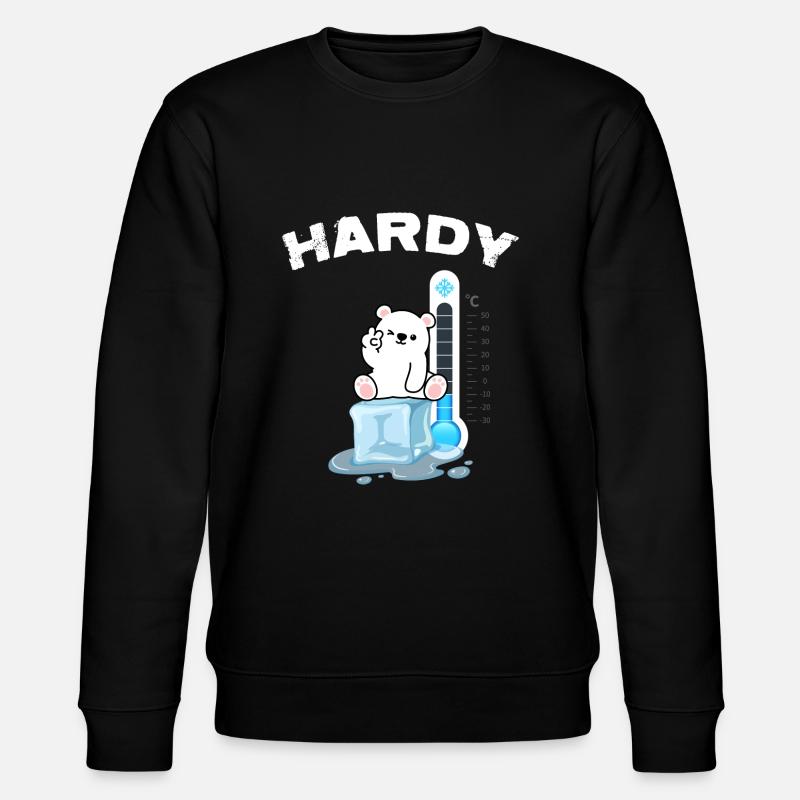 Eisbader Winter Schwimmer Eisbad Eisbär - Stanley/Stella CHANGER Unisex Organic Sweatshirt - black