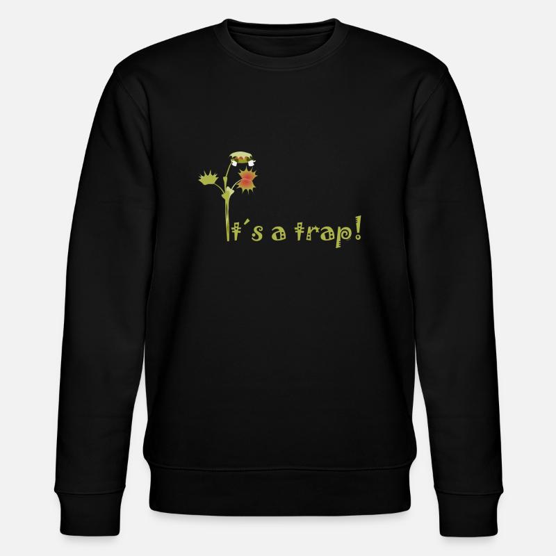 Venus flytrap - Stanley/Stella CHANGER Unisex Organic Sweatshirt - black