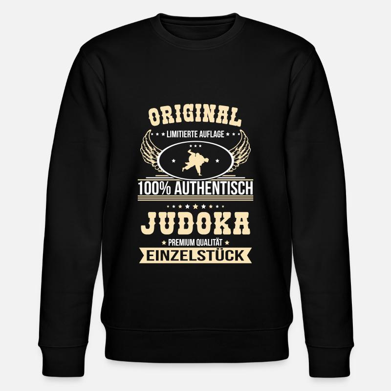 Judoka - Original 100% Authentisch - Stanley/Stella Unisex Bio-Sweatshirt CHANGER  - Schwarz