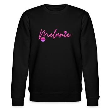Melanie Vorname - Stanley/Stella Unisex Bio-Sweatshirt CHANGER  - Schwarz - Vorne - Nik (191cm) & Marisol (170cm)