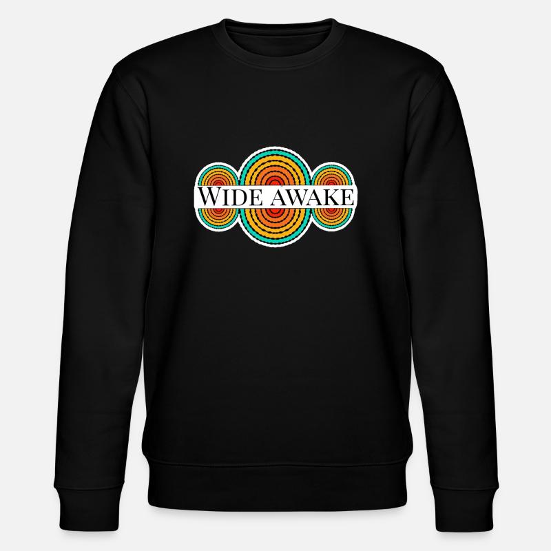 Wide awake - Stanley/Stella Unisex Bio-Sweatshirt CHANGER  - Schwarz