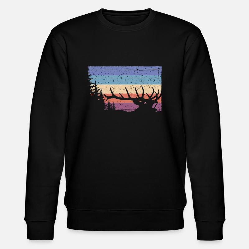 Hjort - Stanley/Stella økologisk unisex-sweatshirt CHANGER  - sort