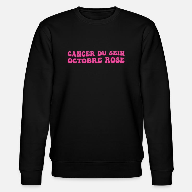 Brustkrebs Rosa Oktober - Stanley/Stella Unisex Bio-Sweatshirt CHANGER  - Schwarz