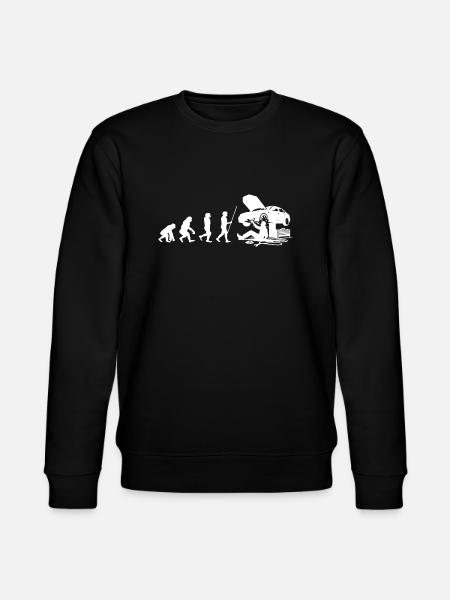 Handwerker Evolution Mechaniker - Stanley/Stella Unisex Bio-Sweatshirt CHANGER  - Schwarz