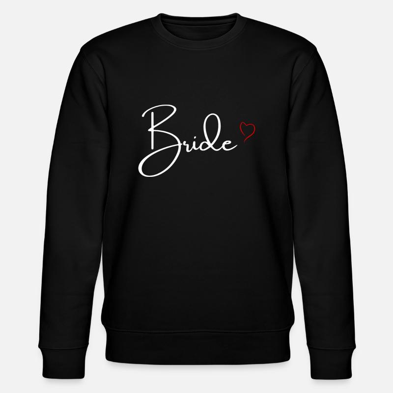 Roter Herzflansch - Stanley/Stella Unisex Bio-Sweatshirt CHANGER  - Schwarz