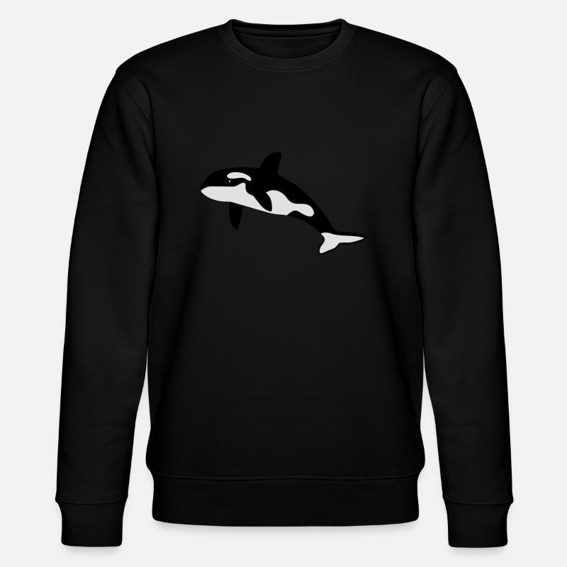 orca baleine cétacé dauphin - Sweat bio CHANGER Stanley/Stella Unisexe - noir