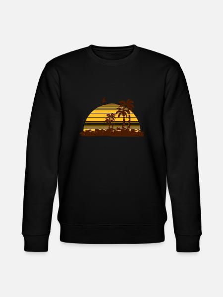 sunset island - Stanley/Stella CHANGER Unisex Organic Sweatshirt - black
