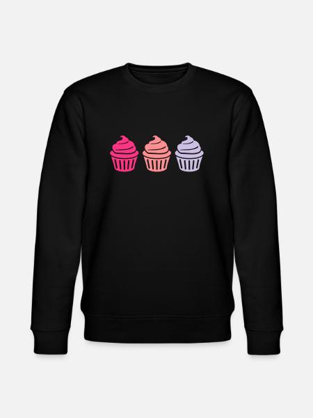 Cupcake - Stanley/Stella CHANGER Unisex Organic Sweatshirt - black