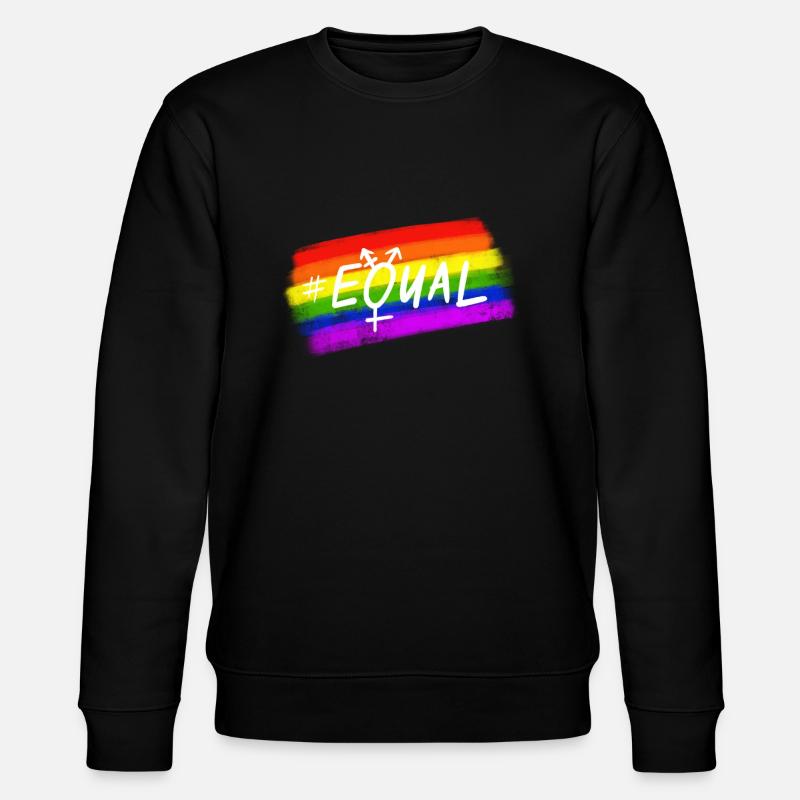 Equal Pride - Stanley/Stella Unisex Bio-Sweatshirt CHANGER  - Schwarz
