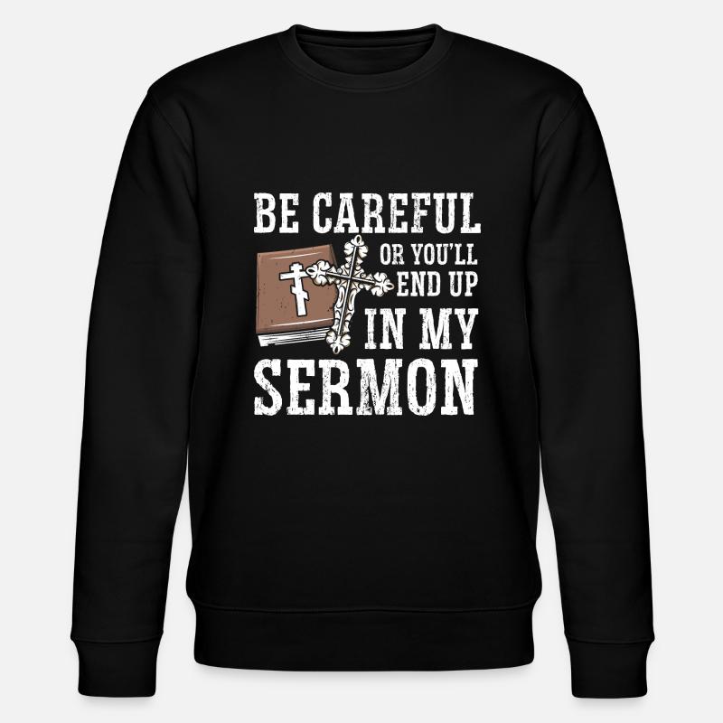 Pastor - Stanley/Stella Unisex Bio-Sweatshirt CHANGER  - Schwarz