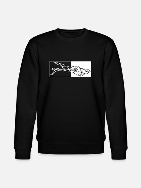 Bodensee | Polygon | Weiss - Stanley/Stella Unisex Bio-Sweatshirt CHANGER  - Schwarz