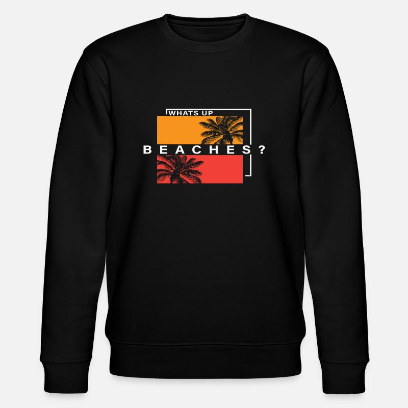 Quoi de neuf Plages? - Sweat bio CHANGER Stanley/Stella Unisexe - noir