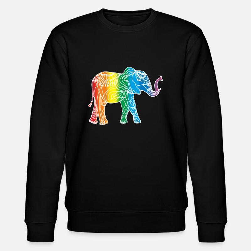 Elephant - Stanley/Stella CHANGER Unisex Organic Sweatshirt - black